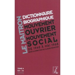 Le Maitron. Dictionnaire...